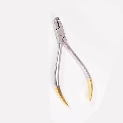 Cortador de alambre – Cortador de extremo distal para alambre de ortodoncia duro y blando – T.C. de acero inoxidable – Corte preciso para herramientas profesionales dentales