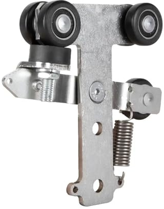 ATTAS Dubbel rullanordning typ 0 med broms | skjutskenor ladugård | rullhjul profil typ 0 | hjul för skjutdörrsbeslag | MEA-grindskenor 28 x 30 (typ 0 | 90 kg)