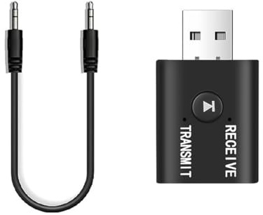 Gorise USB Bluetooth 5.0 Music Transmitter Receiver 2-i-1 Bluetooth Audio Adapter för TV-högtalare Bilstereosystem Trådlös Audio Transmitter Receiver