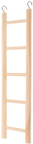 JOINPAYA Scala in Legno per Arrampicata e Gioco per Pappagalli e Criceti Piccola Giocattolo per Uccelli per Gabbia Scala Creativa Colore Khaki