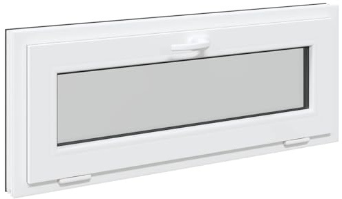 vidaXL Ventana de sótano RISOR 110 x 40 cm PVC y Vidrio