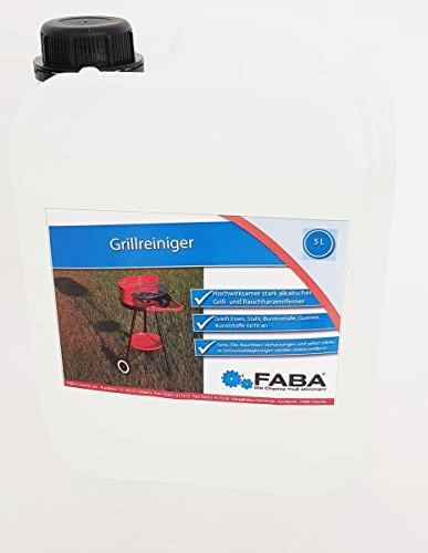 FABA Grillreiniger Konzentrat 5 Liter, sehr stark Backofen Rauchharzentferner Fettlöser
