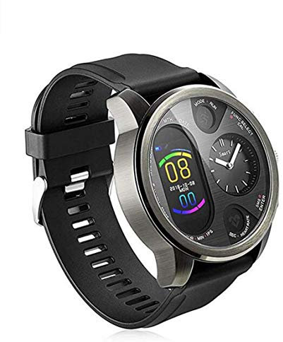 Dual Time Smart Watch - Hybrid Smartwatch Mens - Heart Rate Blood Pressure Monitor Activity Fitness Tracker Bluetooth Waterproof iOS Android Sleep Monitor Calorie Dual Time watches for Men
