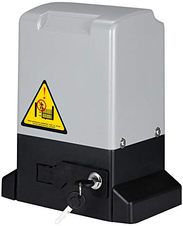 TABODD 800KG Schiebetorantrieb Torantrieb Automatischer Toröffner, 370W Elektrischer Schiebetorantrieb Toröffner Garagentoröffner Sliding Gate Opener mit 2 Handsender und 4m Racks