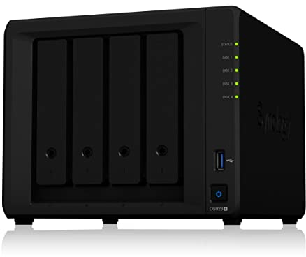 Synology DS923+ 4-Bay Diskstation NAS (AMD Ryzen™ 4 Threads R1600 Dual-Core 4GB Ram 2xRJ-45 1GbE LAN-Port) 16TB Bundle mit 4X 4TB Seagate IronWolf