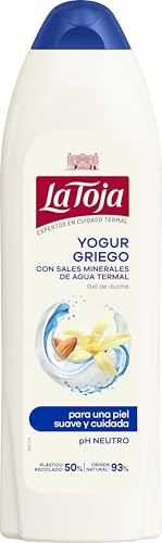 La Toja Gel de Ducha Yoghurt Griego, para una Piel Cuidada, Suave Aroma a Almendras, Cuidado y Suavidad, 600 ml