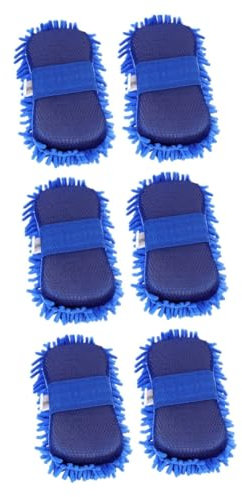 PRETYZOOM 3 Set Guanto Per Lavaggio Auto Strumento Pulizia Per Auto Microfibra Per Pulizia E Sicura Adatti Tutti Tipi Veicoli Facile Da Usare E Resistente Ai Danni 2 Pezzi*3