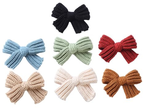 Hemobllo 7 Pinzas Cabello Lazo de Lana E Hierro para Niña, Seguro y Adorable, Ideales para Fiesta y Cumpleaños, Accesorios Únicos y Fáciles de Usar Color Aleatorio