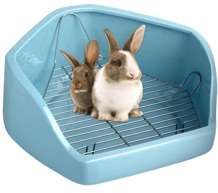 Coin Toilette Lapin, bac à litière pour Petits Animaux - Poêle d'angle pour Petits Animaux,Toilettes pour,Petit Pot d'intérieur Amovible en Forme de pentagone pour de Compagnie