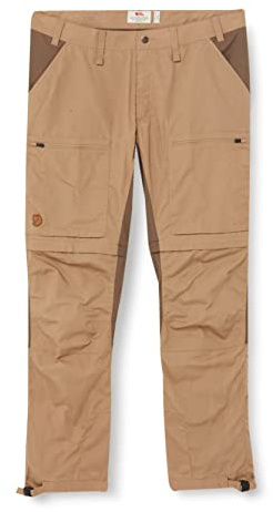 Fjällräven Abisko Lite Trekking Zip-Off M Reg, Pantaloni Sportivi Uomo, Marrone (Sand-Tarmac), 54