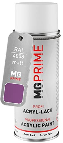 MG PRIME RAL 4008 Violet de sécurité/Signal violet Bombe aérosol 400 ml mat séchage rapide