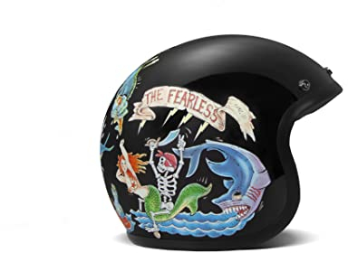DMD Vintage Fate Open Face Helm Jethelm Motorradhelm, L