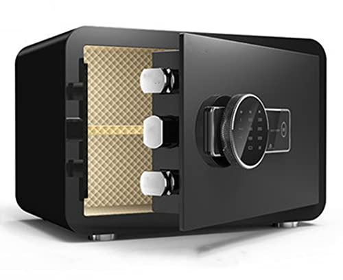 JLBopqaz Cassetta di Sicurezza, cassaforte di Sicurezza, cassaforte da 40 Litri con Tastiera Digitale, cassaforte di Sicurezza in Acciaio per la casa, Adatta per Ufficio, Hotel/B (B) (A)