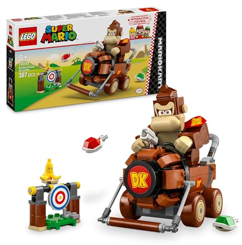 LEGO Super Mario: Mario Kart – Donkey Kong and DK Jumbo, Nintendo Game Building Kit for Kids with Toy Car, Gift for Boys, Girls, Gamers and Fans from 8 Years 72033