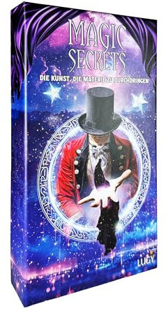 LUGY - Zauberkasten - 30 Zaubertricks für Kinder ab 8 Jahren und älter - DIY-Zauberspiel zum Entdecken 8/12 Jahre - Kompakter Zauberkästen für alle Niveaustufen - Magic Kasten mit 5 Zubehörteilen -