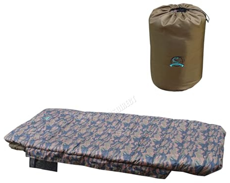 CARPZILLA Sleeping Bag Carp Fishing Snooze 5 Season Fleece Lined Camping Hiking 215cm x 105cm Extra Wide Outdoor Dual-Side Zipper Lightweight Water-Resistant with Storage Bag Side Pocket