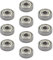 10 Stück Rillenkugellager 626RS 6 x 19 x 6 mm, doppelt versiegelt, Kugellager für DIY, Motoren, Drehbänke, Fräsmaschinen, 3D-Drucker, niedrige Drehzahlen und komplexe Umgebungen