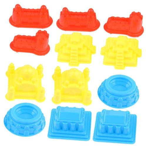 NAMOARLY Juego De Moldes De Arena para Niños 30 Piezas, Plástico PP Seguro, Colores Aleatorios, Juego Creativo para Exteriores e Interiores, Kit De Castillos De Playa 5 Piezas