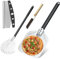 Pizza Oven Accessories, 4PCS Pizza Paddle Tool Set, 12 Inch Perforated Pizza Peel, 9 Inch Pizza Turning Peel with Detachable Long Handle, Pizza Oven Brush with Scraper for Homemade Pizza and Baking