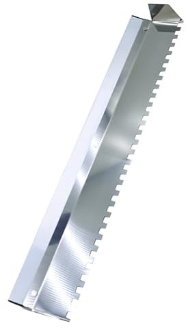 Llana grande for azulejos, llana dentada de 60-90 cm, peine for mortero, herramientas de llana dentada de acero inoxidable for una aplicación rápida y uniforme del adhesivo en el suelo.(Round Teeth/24