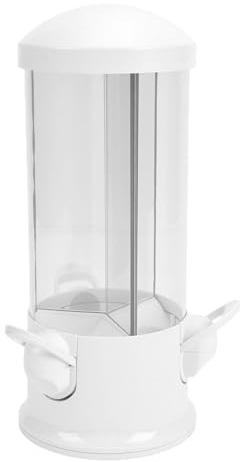 OVAQUIXI Dispensador de Caramelos, Dispensador de Aperitivos de 3 Compartimentos con Mecanismo de Selección Giratorio de 360 ​​Grados, para Gomitas, Nueces, Piruletas y Golosinas Pequeñas