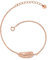 GLANZSTÜCKE MÜNCHEN Damen-Silberarmband Feder 925 Sterling Silber rosévergoldet - Armketten mit Anhänger roségold vergoldet Freundschaftsarmbänder