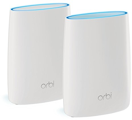 Netgear orbi Whole Home Mesh Wifi System with Tri-Band - Wireless router replacement, Eliminate Wifi Dead Zones, Up to 5000 Sqft, 2pk (rbk50)