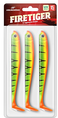 Lieblingsköder Gummifisch Firetiger 15cm