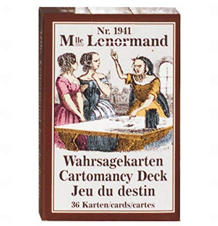 Piatnik - 194115 Mlle.Lenormand Tarot & Wahrsagekarten, Rot, Schwarz
