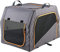 HUNTER faltbare Hundebox mit Aluminium-Gestell, Farbe: anthrazit/orange, faltbar & leicht, Alu-Gestell, Mesh-Fenster, waschbare Liegematte, Größe: XL