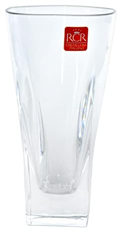 RCR Crystal 6 Pieza Fusión Highball Vasos, Decorado - Moderno Cortar Vidrio Vasos de cóctel - 380ml
