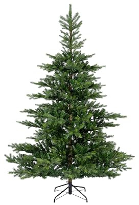 Kaemingk Everlands Künstlicher Weihnachtsbaum „Grandis Fir“ 180 cm – Real & Soft Needle Technologie, naturgetreue Tanne mit 56 Zweigen, inkl. Metallständer, pflegeleicht & wiederverwendbar