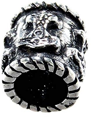 Perla para barba, plata 925, martillo de Thor, 8 mm (n.º 852)