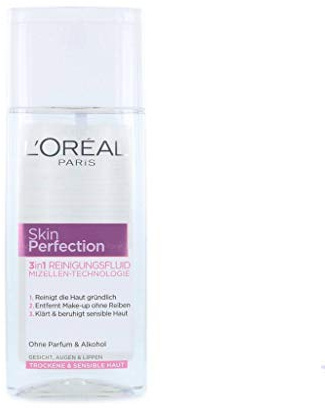 L'Oreal Skin Perfection 3in1 Reinigungsfluid 200ml/ Gesichtsreinigung