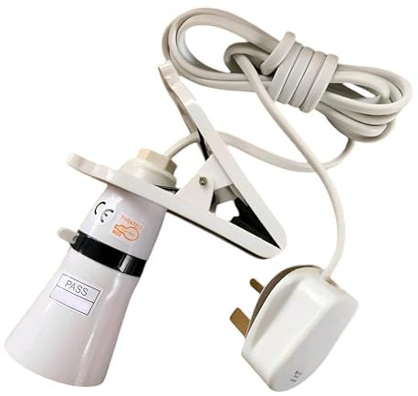 ProfitPlanet Get the door, It's ProfitPlanet Clip Desk Lamp Clamp LED Bayonet Bulb Plant Light Holder 2M Cable Portable Socket UK Plug Reading Light for Bedside Offices Garages Kitchens