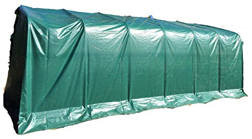 AMBISPHERE Garagenzelt Festzelt Hochwertiges Lagerzelt mit 550g/m² PVC Plane und Stahlrohrkonstruktion UV-Resistente und feuerhemmende Zeltgarage