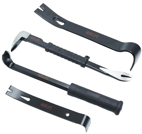 CCLIFE Pied de biche plat pour pied de vache - Tire-ongles haute performance - Multifonction - Pour les transformations à la maison et le travail du bois