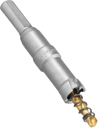 Ehuihuan Sierra Corona Taladro, Broca Corona, TCT Hole Saw Set, Coronas Perforadoras de Carburo de Tungsteno, Cortador de Agujeros de Metal con Broca Piloto para Hierro Cobre Acero Inoxidable (16mm)