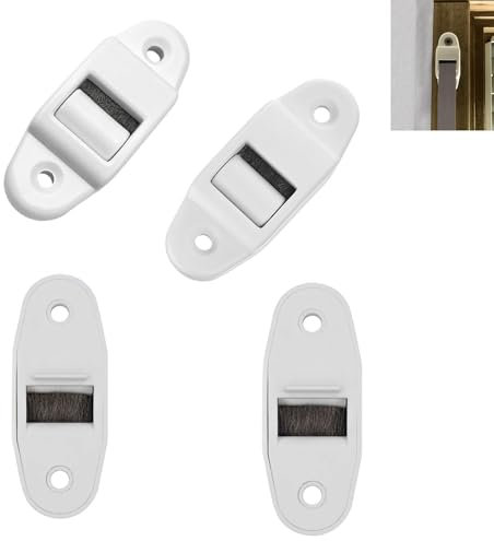 Gurtführung Rolladen Gurtdurchführung 14mm,4 Stück Mini Rolladen Gurtführung mit Bürste,Rollo Gurtband Gurtführung,40 mm Lochabstand,für Rollladengurte