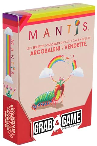 Asmodee: Mantis Grab & Game (Versione Tascabile), Gioco da Tavolo in Formato da Viaggio, 10+ Anni, 2-4 Giocatori, Edizione in Italiano