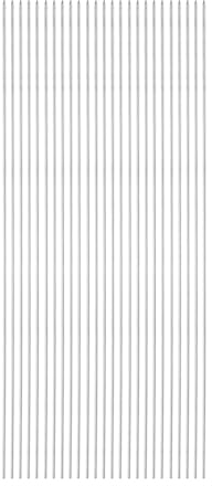 QUARKZMAN 25 Stück Schaschlikspieße Edelstahl 30cm x 1,3mm Edelstahl Runde Stäbe Wiederverwendbare BBQ-Grillspieße Outdoor-Grill Grillstäbe für Fleisch, Garnelen, Obst und Gemüse