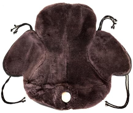 PS Pferdeartikel Westernsattel Sitz Auflage Sitzbezug aus Schafschurwolle 15-16 Farbe braun