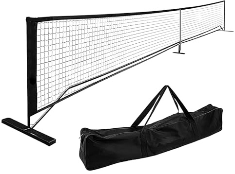 Tennisnetz für den Außenbereich, praktisches Tennisnetz für Auffahrt, Kinderfußball, tragbares Tennis-Übungsnetz, abnehmbare Auffahrt, 9,5 kg, Fußball-Tennis mit Tragetasche, 6,7 m für den