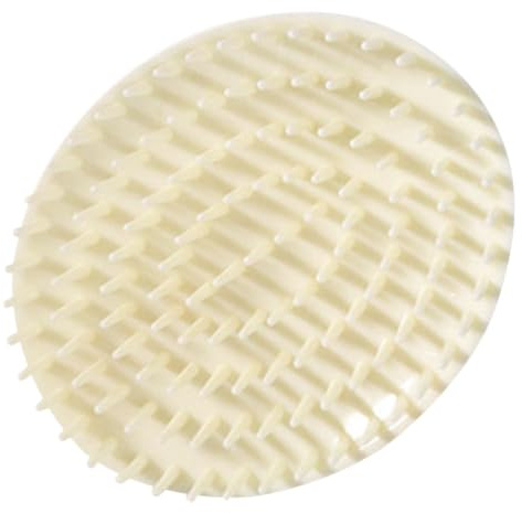 DONFAMDS Cepillo de Champú para Cabello y Cuero Cabelludo Beige, Masajeador Capilar de Plástico para Lavado y Reparación Profunda del Cuero Cabelludo