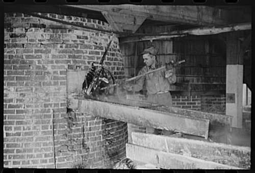 HistoricalFindings Photo: Turpentine Works in Statesboro,Georgia,GA,Bulloch County,April 1941,FSA