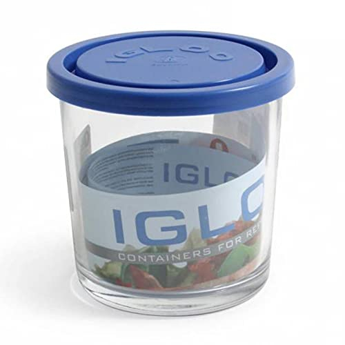 Acan Tradineur - Fiambrera Modelo Igloo - Forma Redonda - Apto para lavavajillas, microondas y congelador - Ø 9,5 x 9,5 cm (Ref.:48845)