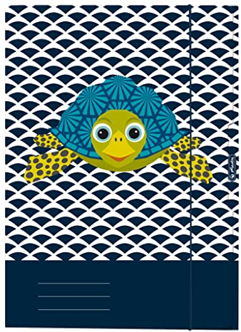 Herlitz 50040858 Sammelmappe A4 Cute Animals Turtle, 1 Stück
