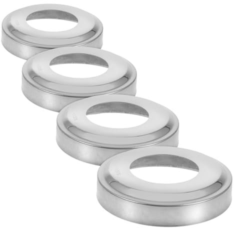 TINEASUR 4pièces Lot de Protections De Rampe De Piscine Acier Inoxydable pour Creusées Remplacement De Tubes Sécurité des Échelles De