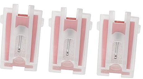 TOYANDONA 3stücke Vinyl-plattenspieler-stylus Aus Hochwertigem Material Ersatz-nadel Für Plattenspieler Schützt Alben Klarer Klang Audio-zubehör Rot
