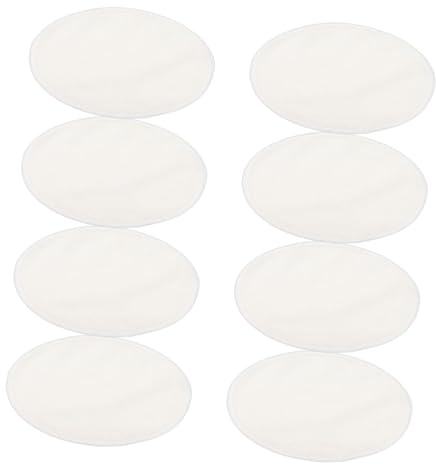 YARNOW 8 Pcs Reusable Cotton Breastfeeding Nursing Pads Leak-Proof Washable Postpartum Pads, Comfortable 3-Layer Absorbent Women Breast